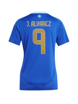 Argentina Julian Alvarez #9 Zenski Gostujuci Dres Copa America 2024 Kratak Rukavima